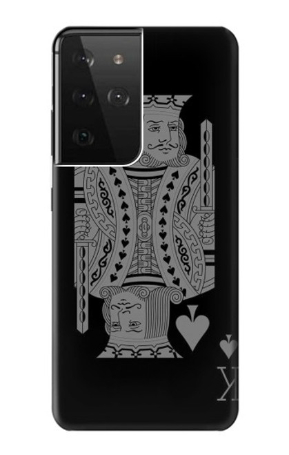 S3520 Black King Spade Case For Samsung Galaxy S21 Ultra 5G