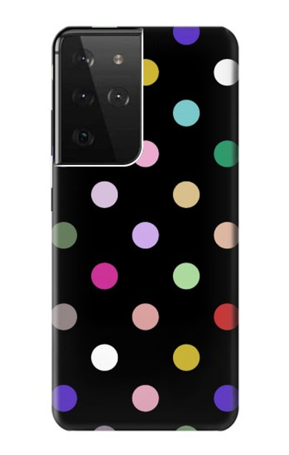 S3532 Colorful Polka Dot Case For Samsung Galaxy S21 Ultra 5G