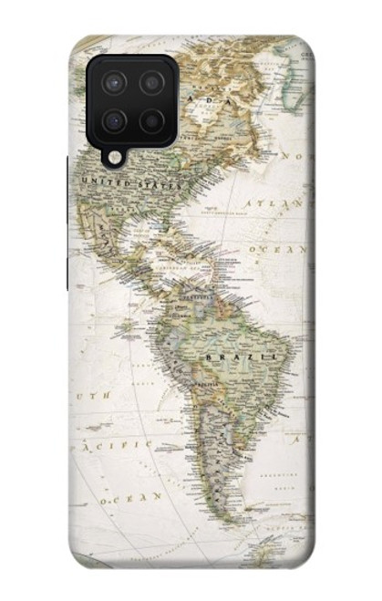 S0604 World Map Case For Samsung Galaxy A12