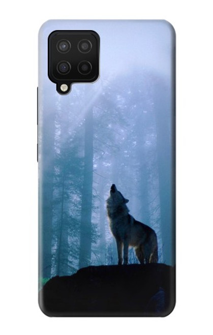S0935 Wolf Howling in Forest Case For Samsung Galaxy A12