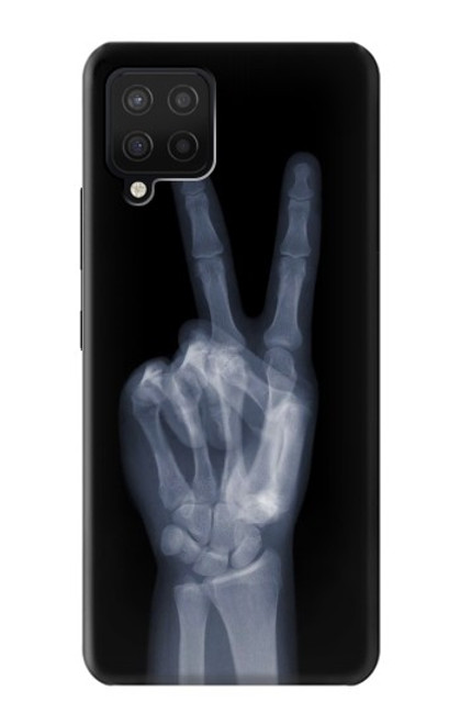 S3101 X-ray Peace Sign Fingers Case For Samsung Galaxy A12