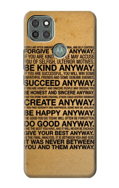 S2513 Mother Teresa Anyway Quotes Case For Motorola Moto G9 Power