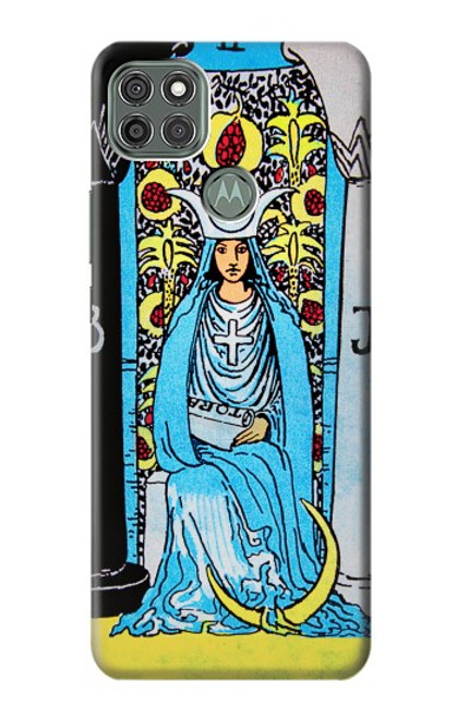 S2837 The High Priestess Vintage Tarot Card Case For Motorola Moto G9 Power