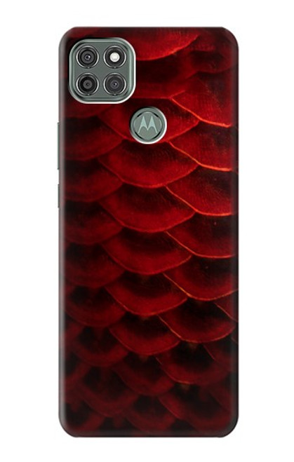 S2879 Red Arowana Fish Scale Case For Motorola Moto G9 Power