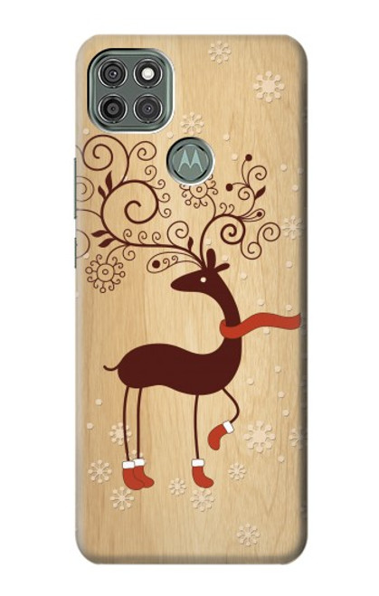 S3081 Wooden Raindeer Graphic Printed Case For Motorola Moto G9 Power