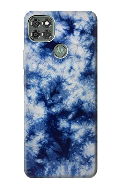 S3439 Fabric Indigo Tie Dye Case For Motorola Moto G9 Power