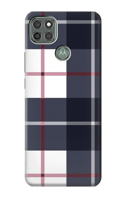 S3452 Plaid Fabric Pattern Case For Motorola Moto G9 Power