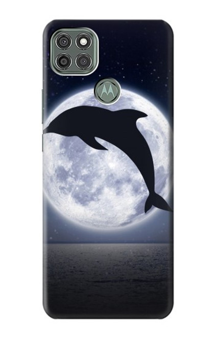 S3510 Dolphin Moon Night Case For Motorola Moto G9 Power