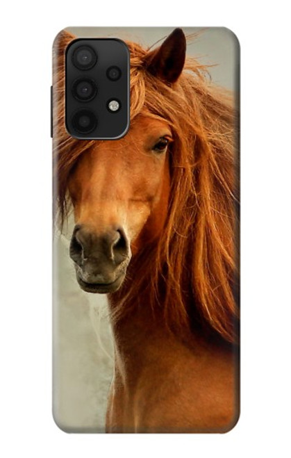 S1595 Beautiful Brown Horse Case For Samsung Galaxy A32 5G