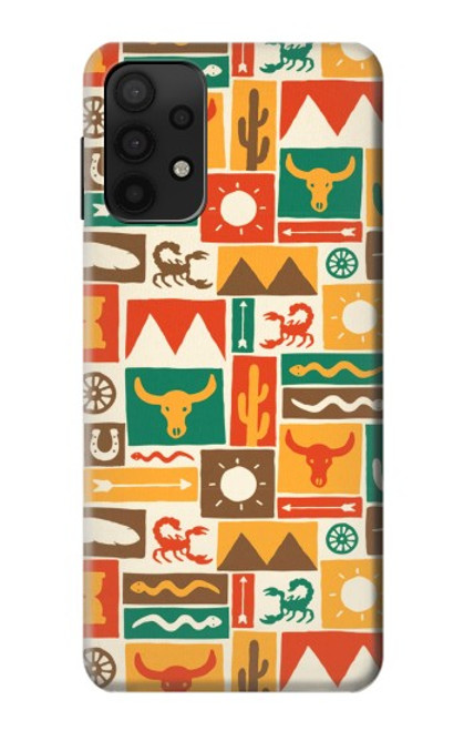 S1873 Western Pattern Case For Samsung Galaxy A32 5G