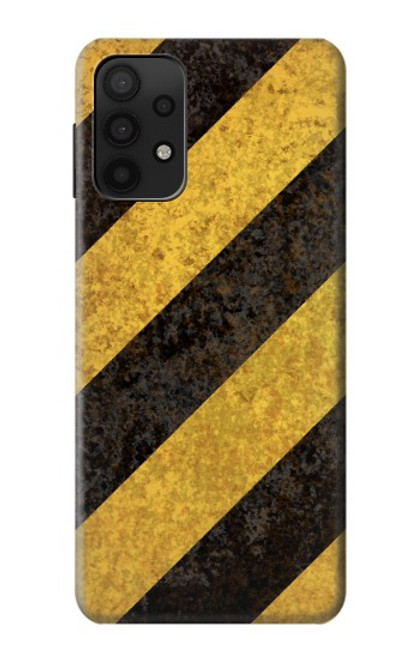 S2231 Yellow and Black Line Hazard Striped Case For Samsung Galaxy A32 5G