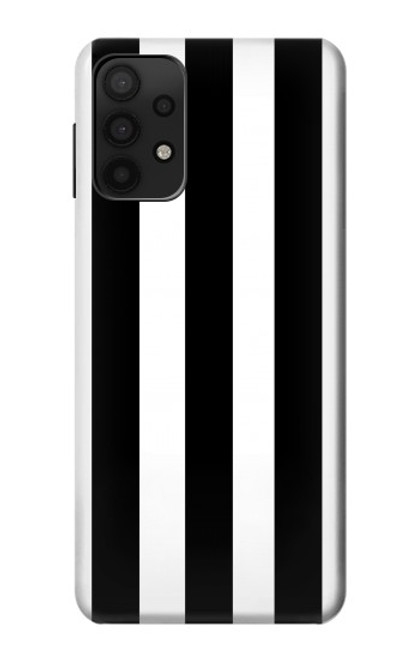 S2297 Black and White Vertical Stripes Case For Samsung Galaxy A32 5G