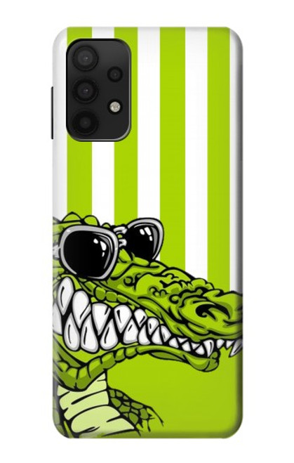 S2323 Funny Green Alligator Crocodile Case For Samsung Galaxy A32 5G