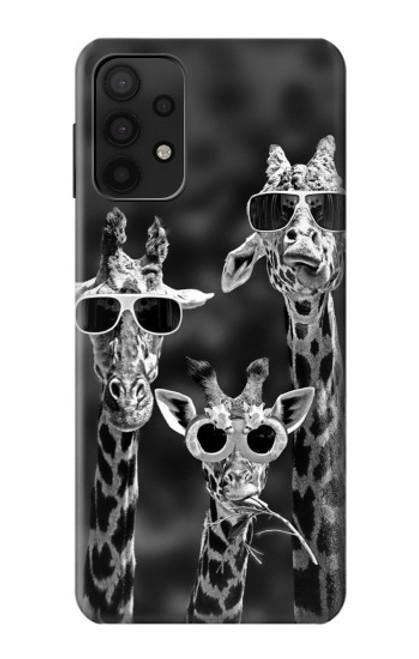 S2327 Giraffes With Sunglasses Case For Samsung Galaxy A32 5G