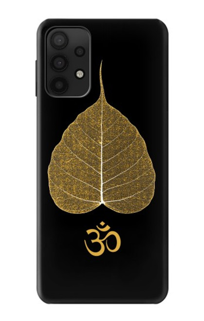 S2331 Gold Leaf Buddhist Om Symbol Case For Samsung Galaxy A32 5G