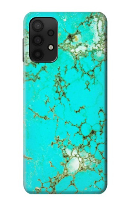 S2377 Turquoise Gemstone Texture Graphic Printed Case For Samsung Galaxy A32 5G