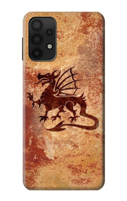 S2485 Dragon Metal Texture Graphic Printed Case For Samsung Galaxy A32 5G