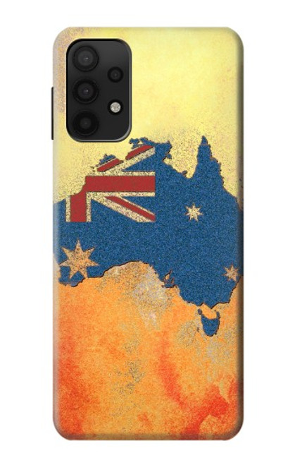 S2494 Australia Flag Map Rock Texture Case For Samsung Galaxy A32 5G