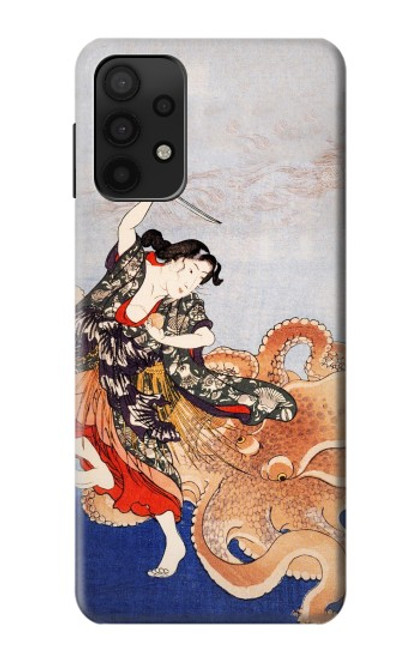 S2496 Japan Art Utagawa Kuniyoshi Tamatori Case For Samsung Galaxy A32 5G