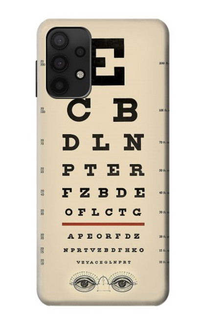 S2502 Eye Exam Chart Decorative Decoupage Poster Case For Samsung Galaxy A32 5G