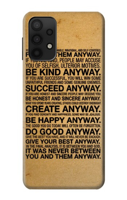 S2513 Mother Teresa Anyway Quotes Case For Samsung Galaxy A32 5G