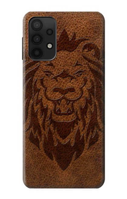 S2529 Leo Zodiac Tattoo Brown Graphic Print Case For Samsung Galaxy A32 5G