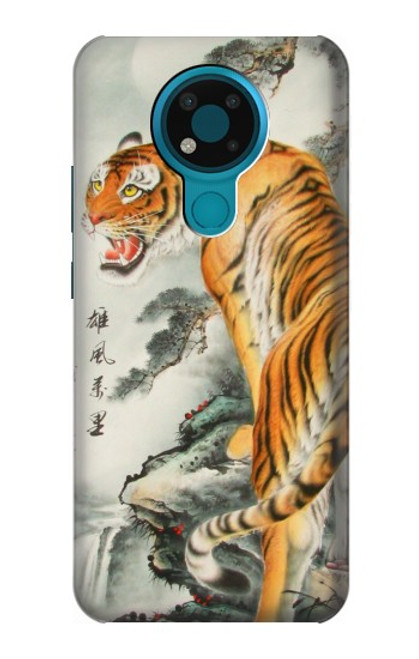 S1934 Chinese Tiger Painting Case For Nokia 3.4