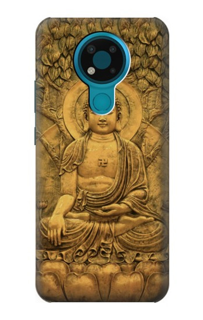 S2452 Buddha Bas Relief Art Graphic Printed Case For Nokia 3.4