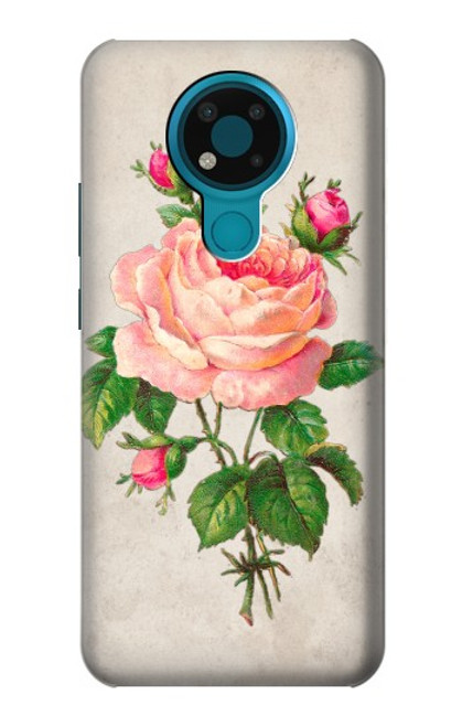 S3079 Vintage Pink Rose Case For Nokia 3.4