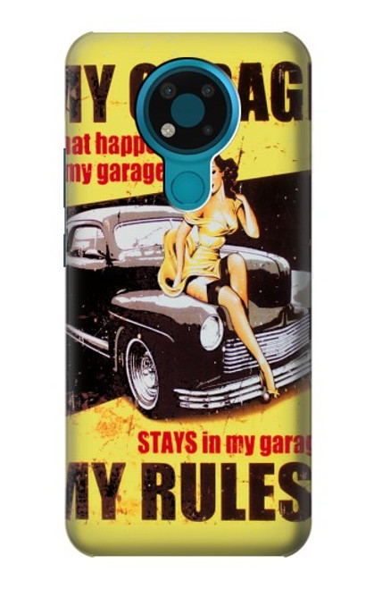 S3198 My Garage Pinup Girl Case For Nokia 3.4