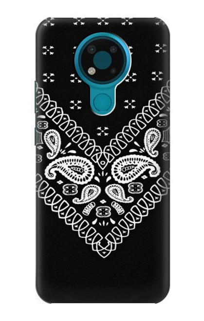 S3363 Bandana Black Pattern Case For Nokia 3.4
