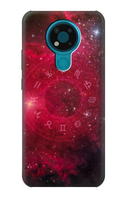 S3368 Zodiac Red Galaxy Case For Nokia 3.4