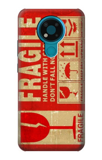 S3552 Vintage Fragile Label Art Case For Nokia 3.4