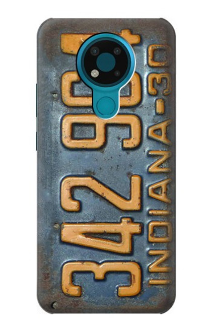 S3750 Vintage Vehicle Registration Plate Case For Nokia 3.4