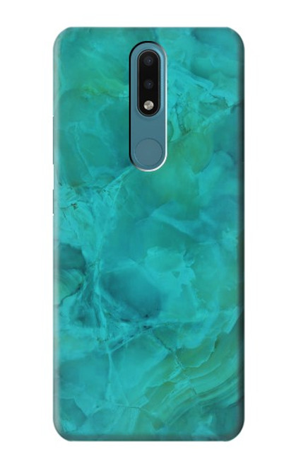 S3147 Aqua Marble Stone Case For Nokia 2.4