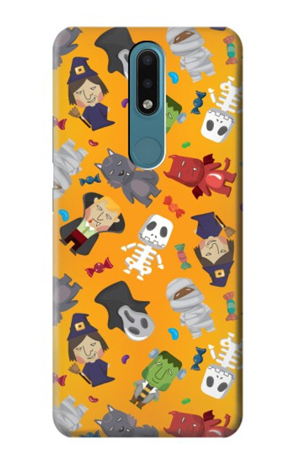 S3275 Cute Halloween Cartoon Pattern Case For Nokia 2.4