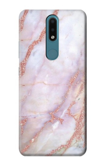 S3482 Soft Pink Marble Graphic Print Case For Nokia 2.4