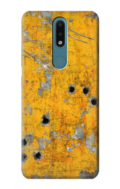 S3528 Bullet Rusting Yellow Metal Case For Nokia 2.4