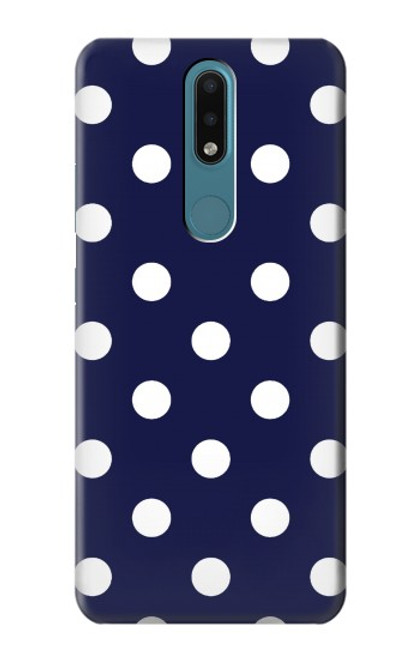 S3533 Blue Polka Dot Case For Nokia 2.4