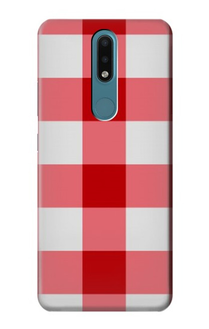 S3535 Red Gingham Case For Nokia 2.4