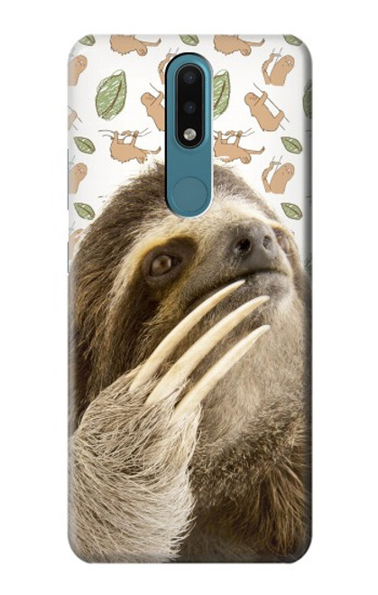 S3559 Sloth Pattern Case For Nokia 2.4