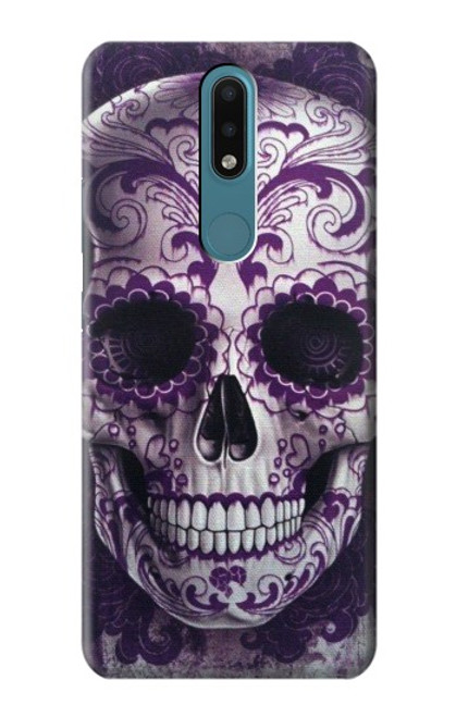 S3582 Purple Sugar Skull Case For Nokia 2.4