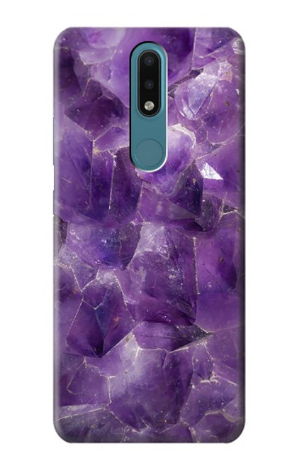 S3713 Purple Quartz Amethyst Graphic Printed Case For Nokia 2.4