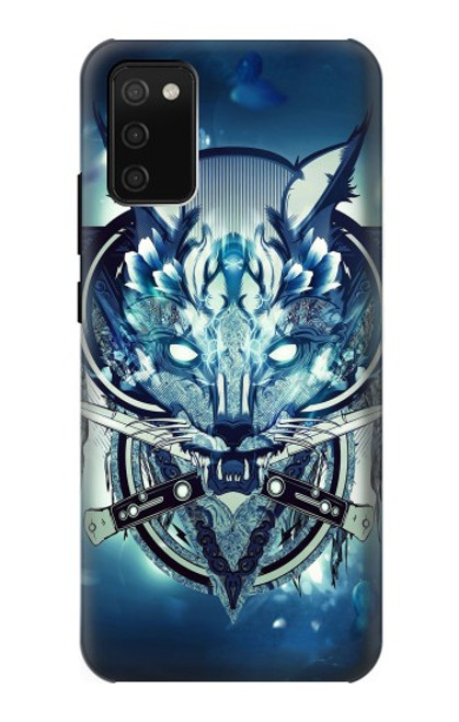 S1135 Wolf with knives Rock Case For Samsung Galaxy A02s, Galaxy M02s