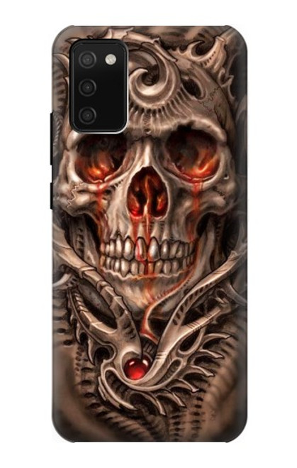 S1675 Skull Blood Tattoo Case For Samsung Galaxy A02s, Galaxy M02s