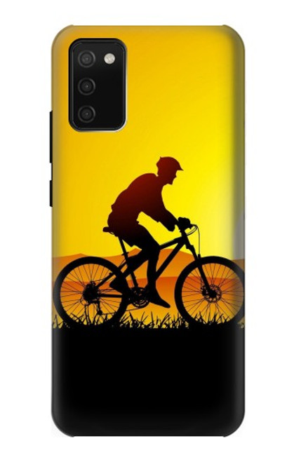 S2385 Bicycle Bike Sunset Case For Samsung Galaxy A02s, Galaxy M02s