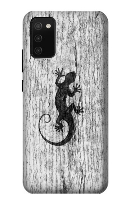 S2446 Gecko Wood Graphic Printed Case For Samsung Galaxy A02s, Galaxy M02s
