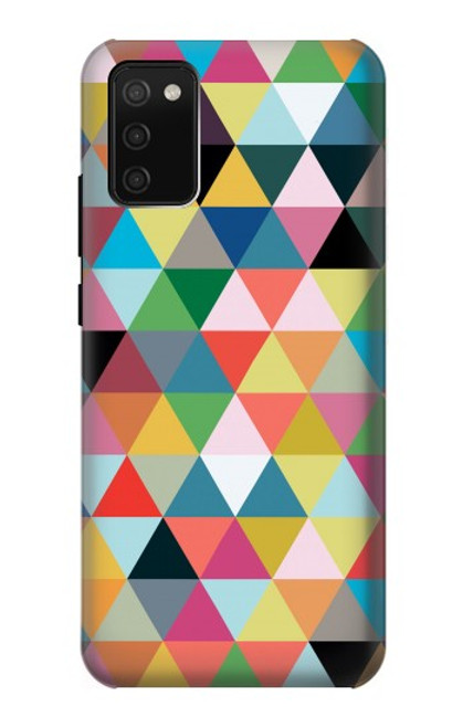 S3049 Triangles Vibrant Colors Case For Samsung Galaxy A02s, Galaxy M02s