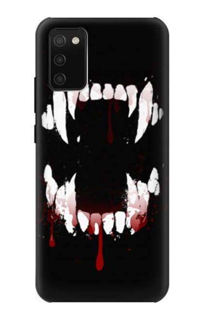 S3527 Vampire Teeth Bloodstain Case For Samsung Galaxy A02s, Galaxy M02s