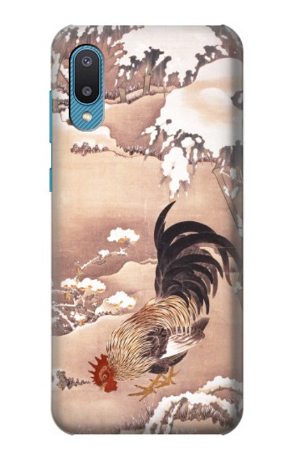 S1332 Ito Jakuchu Rooster Case For Samsung Galaxy A04, Galaxy A02, M02
